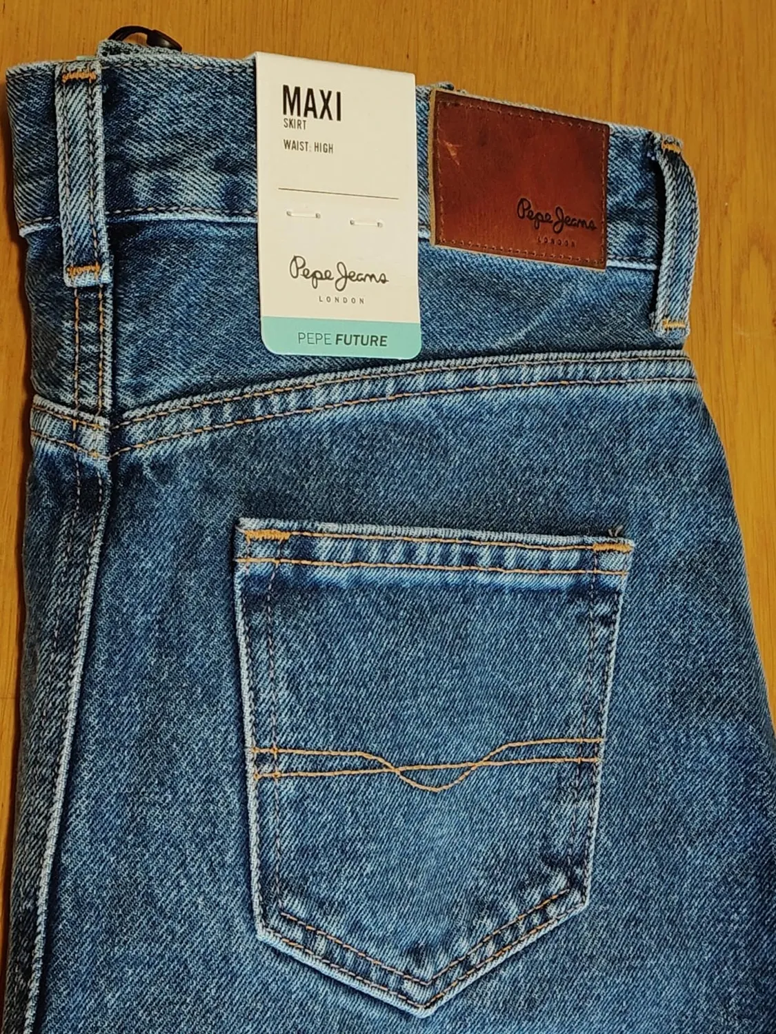 Pepe Jeans Maxi Skirt HW Gonna denim S blue stone wash