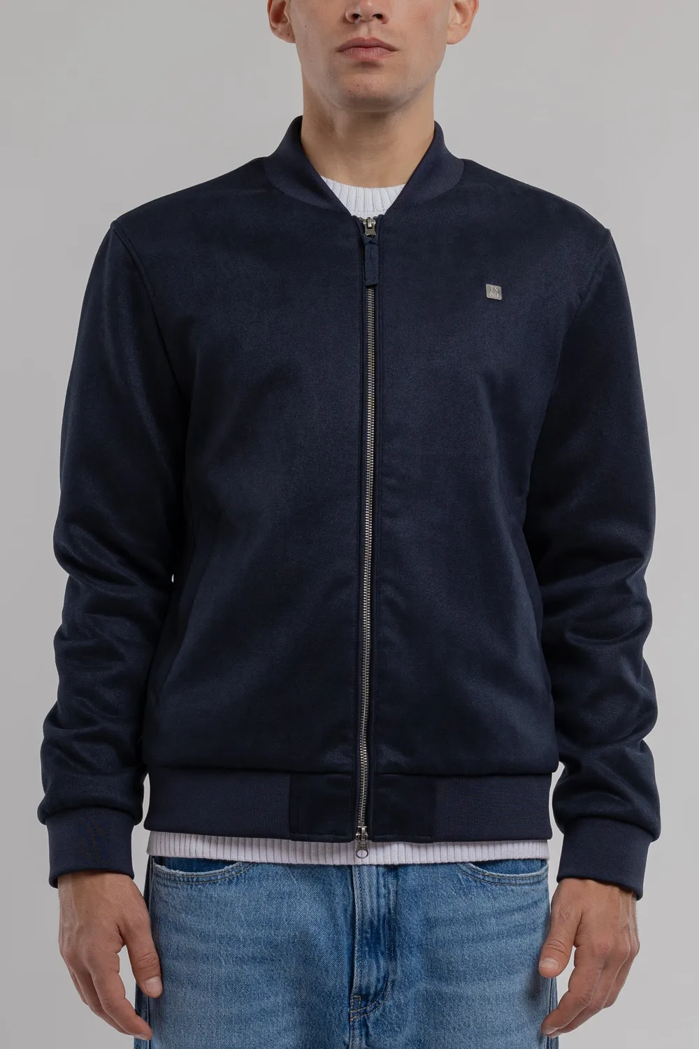 Teddy Smith B-Oswell bomber blu navy uomo