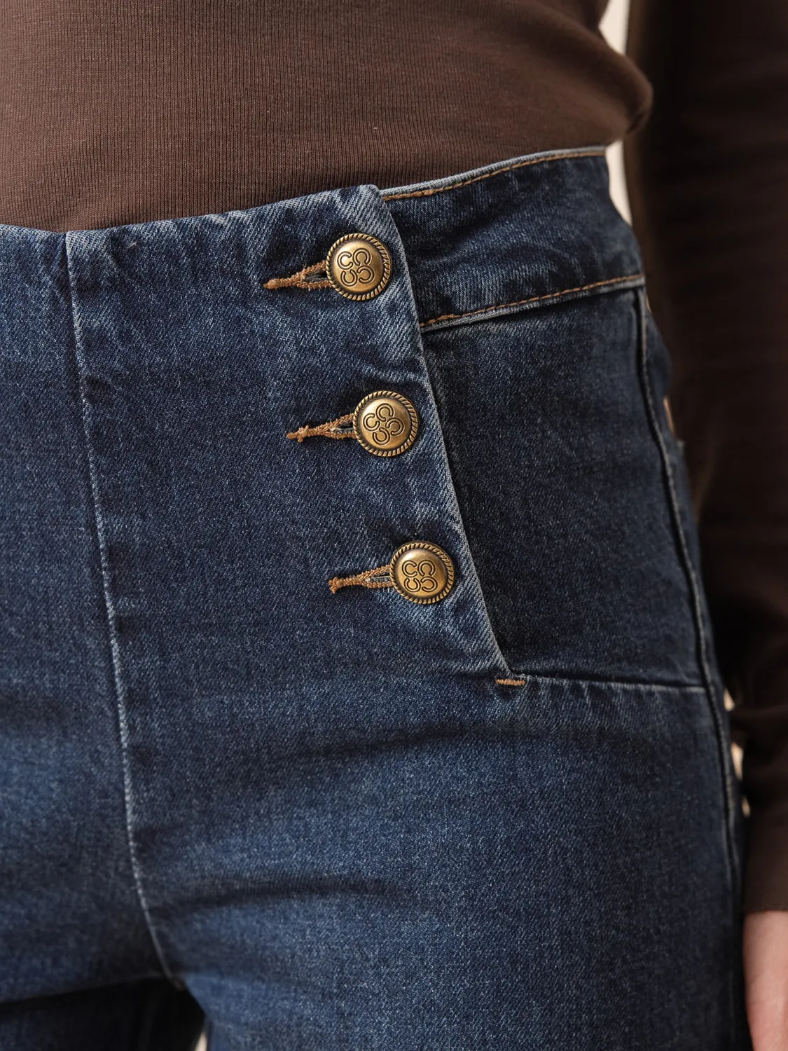 Oraije Victoire jeans wide blu scuro