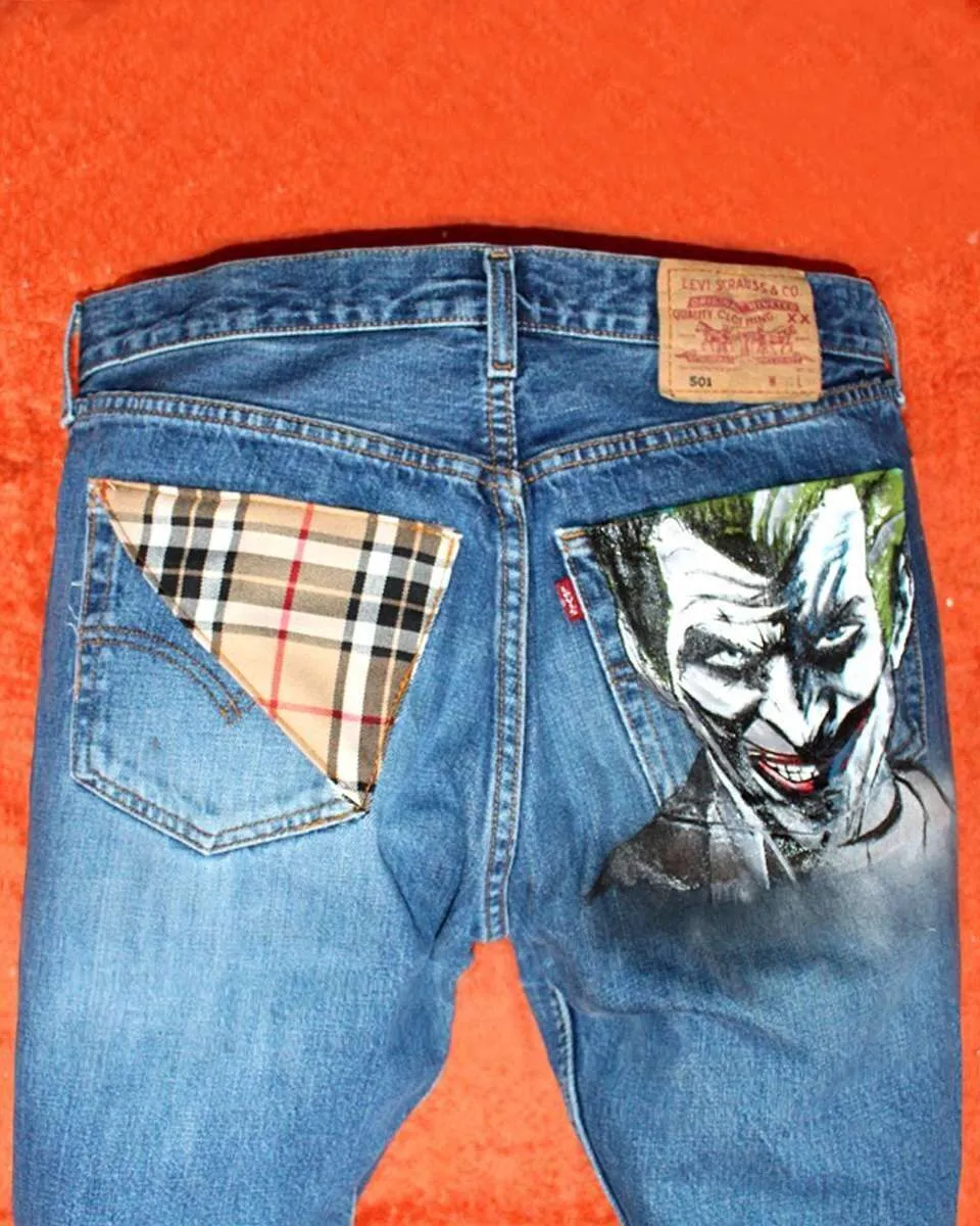 Levi’s Vintage Joker jeans dipinti tessuto Burberry