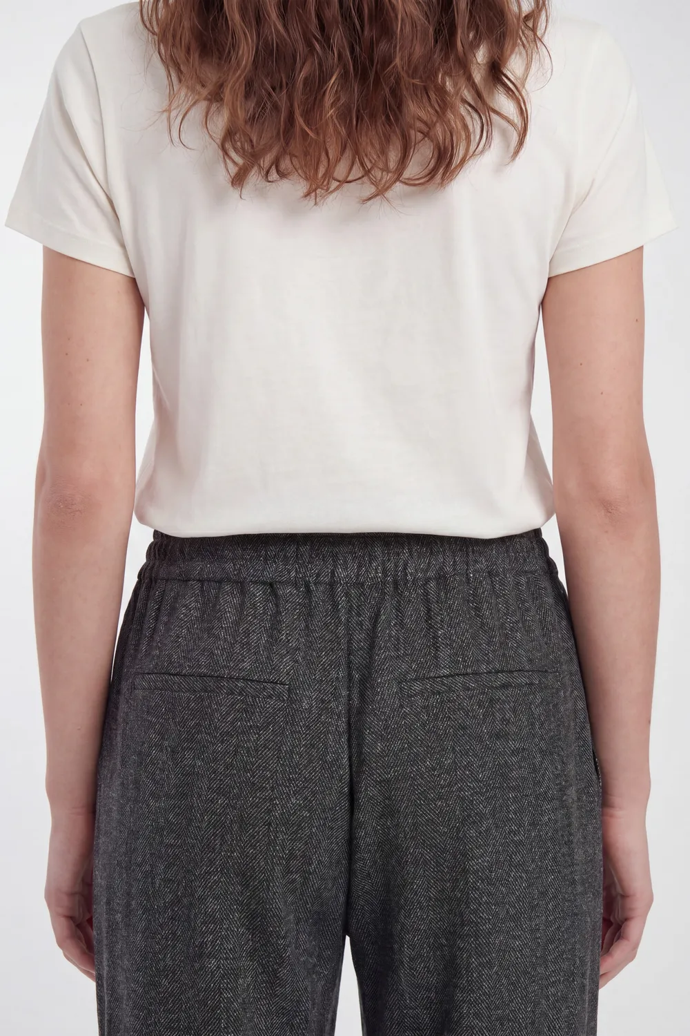 Teddy City pantalone donna mélange black viscosa