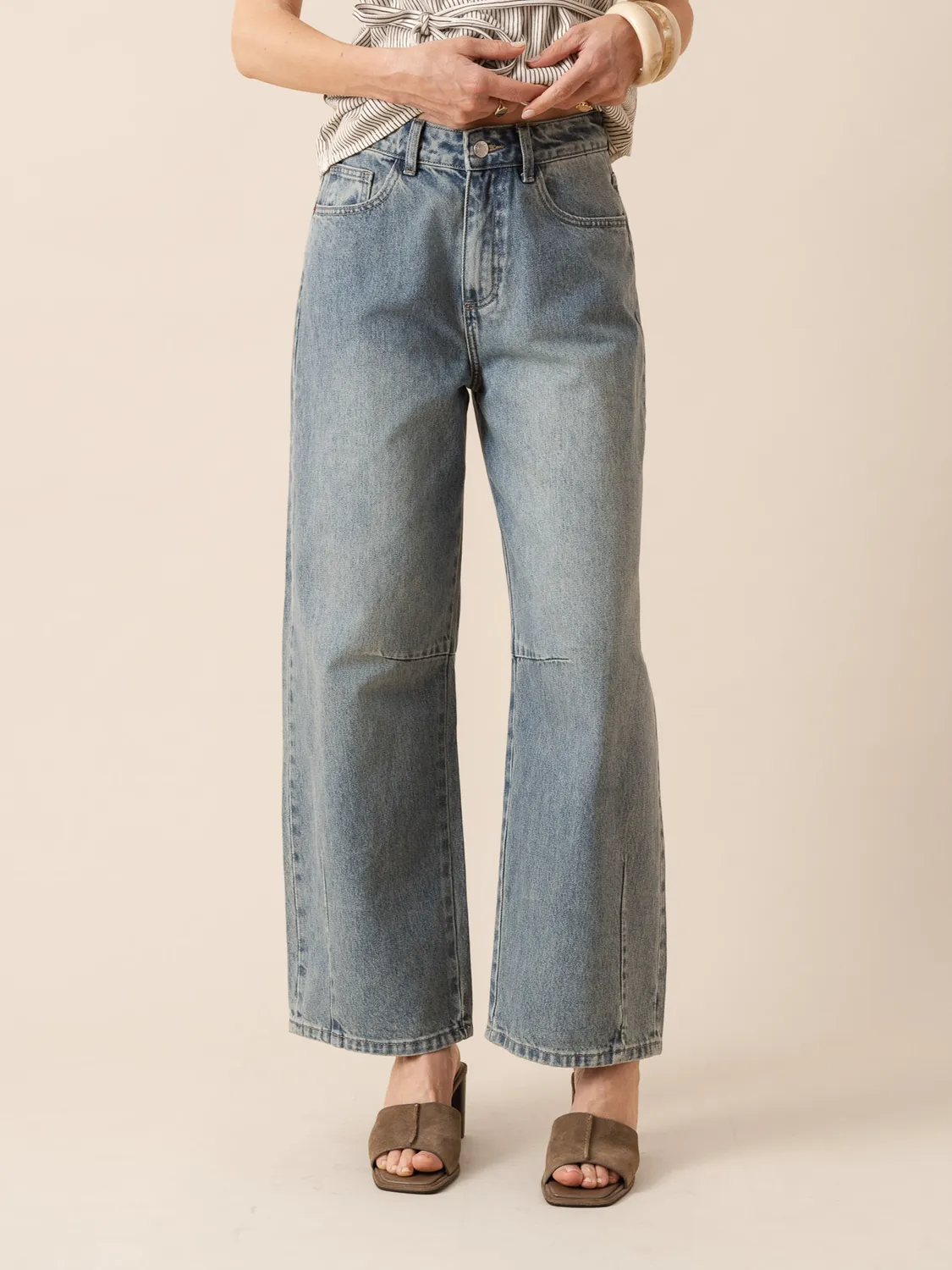 Oraije Brook jeans balloon blu vintage