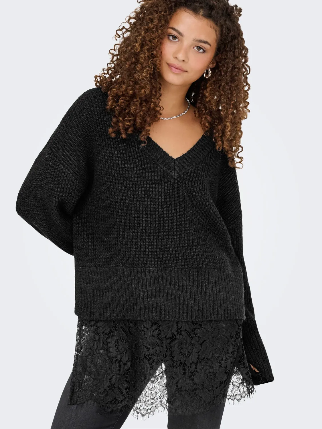 ONLY Onlvivia LS Life maglia donna M scollo a V