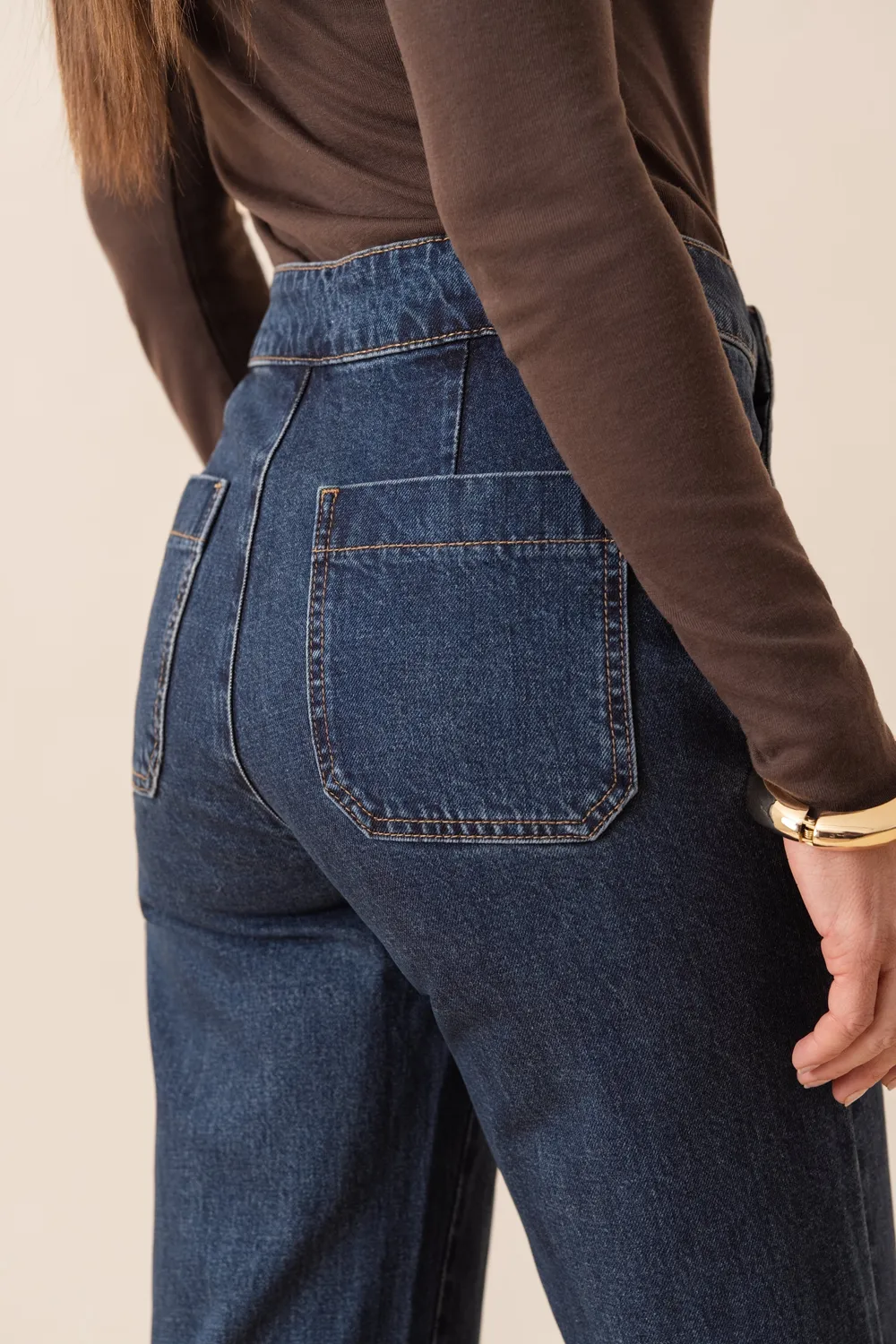 Oraije Victoire jeans wide blu scuro