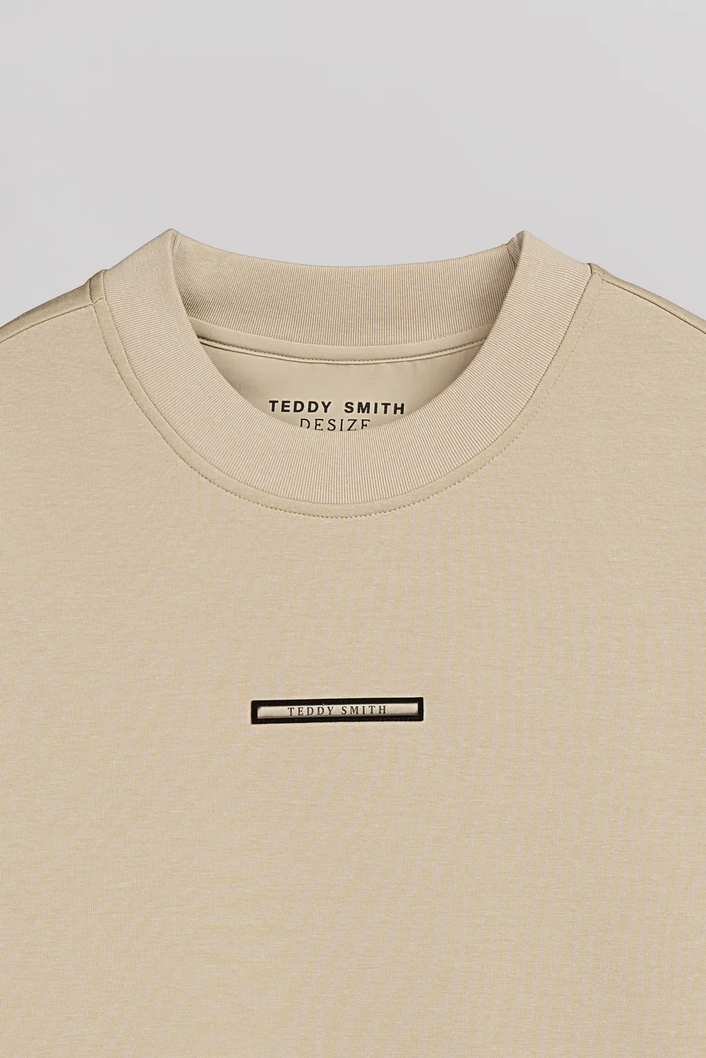 Teddy Smith S-Fabian RC felpa beige uomo girocollo