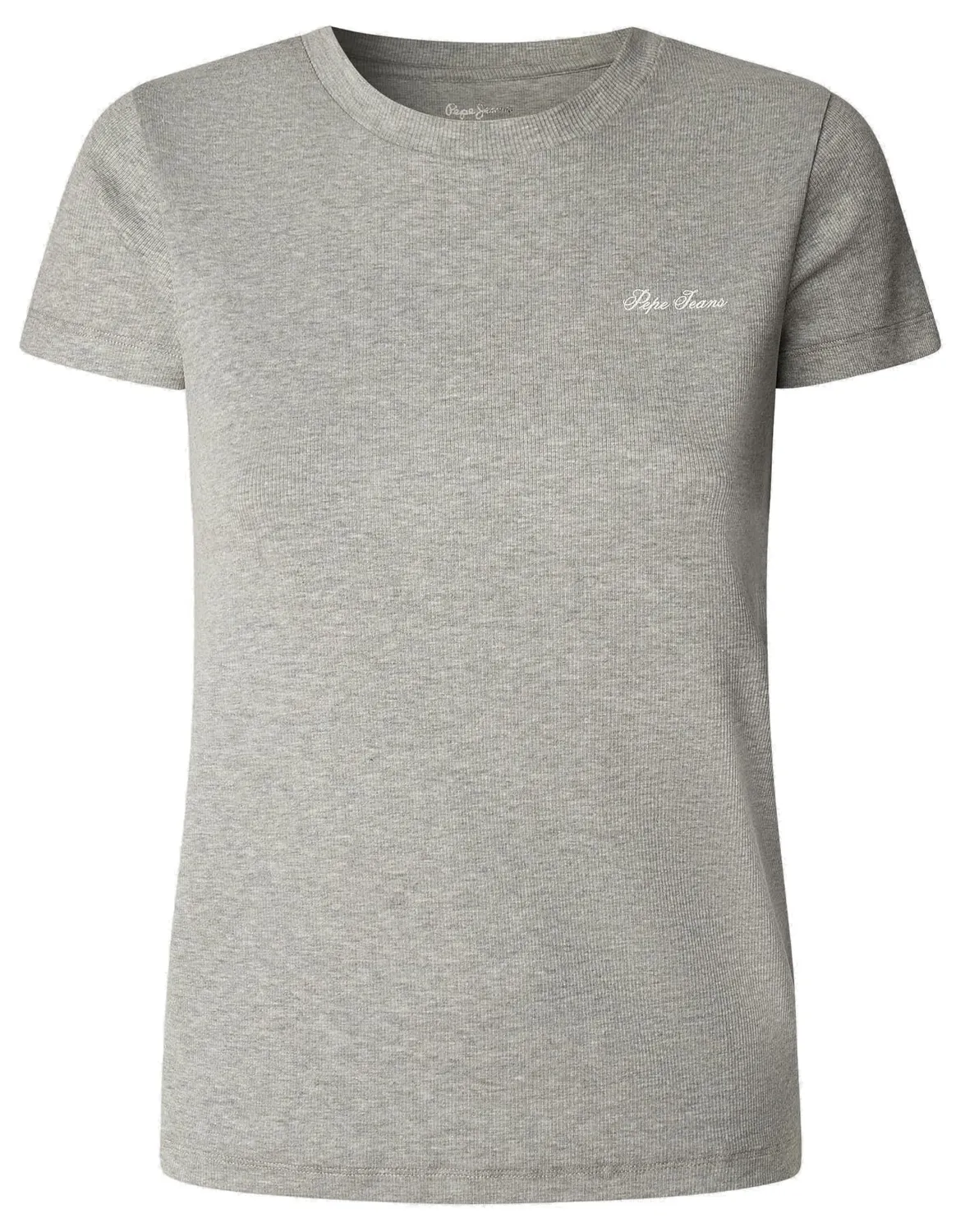 Pepe Jeans Basic Rib T-Shirt Donna a Costine Pacco da 1