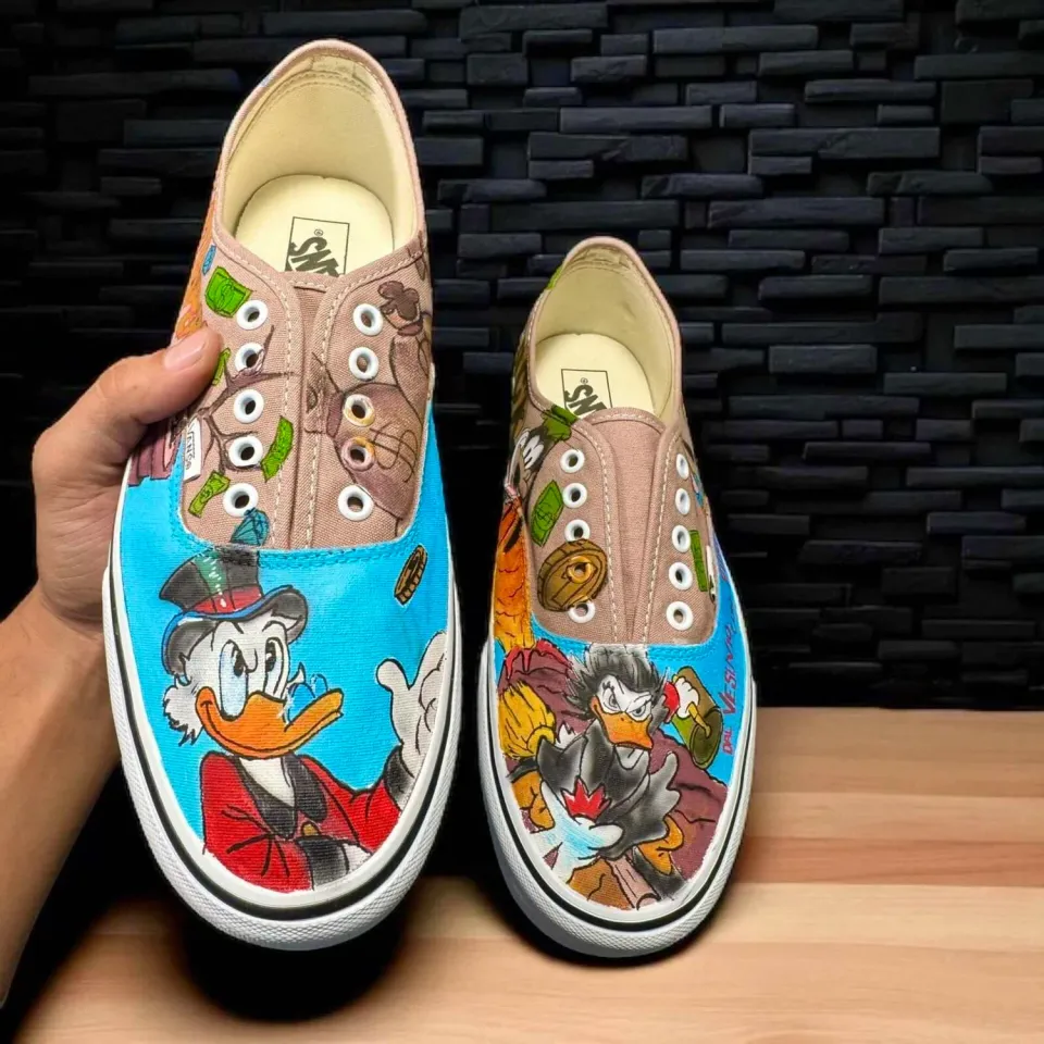 Never Say Never Slip-On Zio Paperone scarpe dipinte a mano