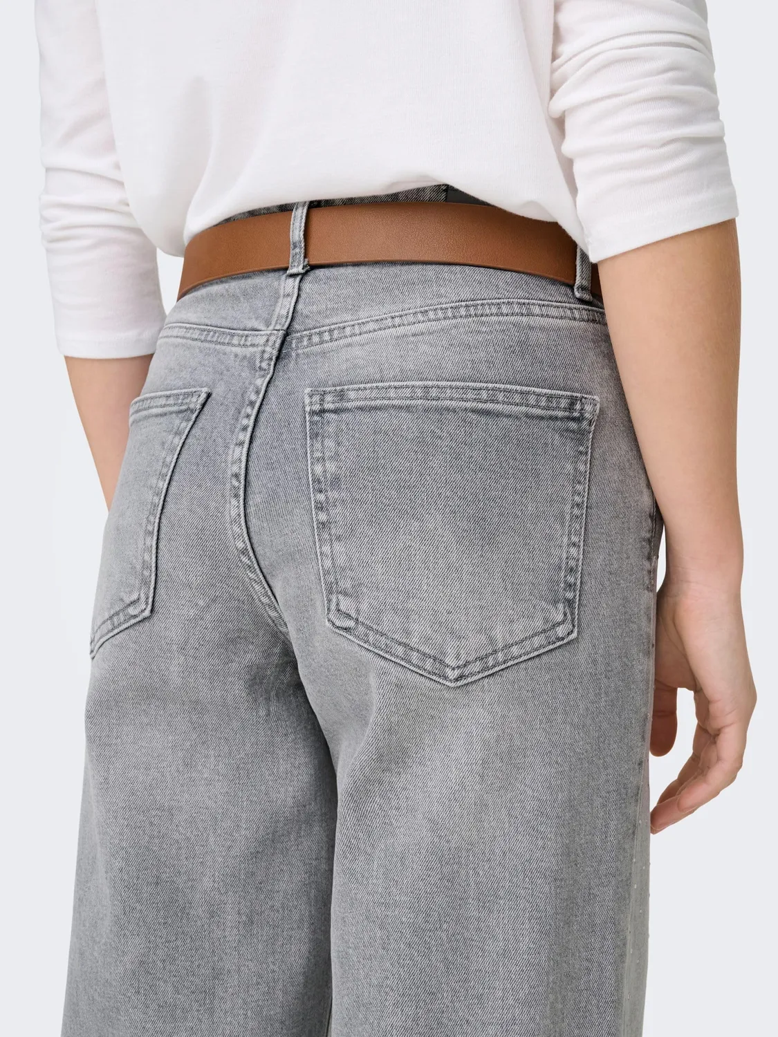 ONLY OnlJuicy Wide Leg Jeans Vita Alta 30W/32L denim