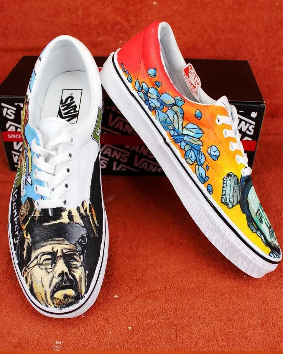 Vans Slip-On Heisenberg Jesse sneakers dipinte a mano