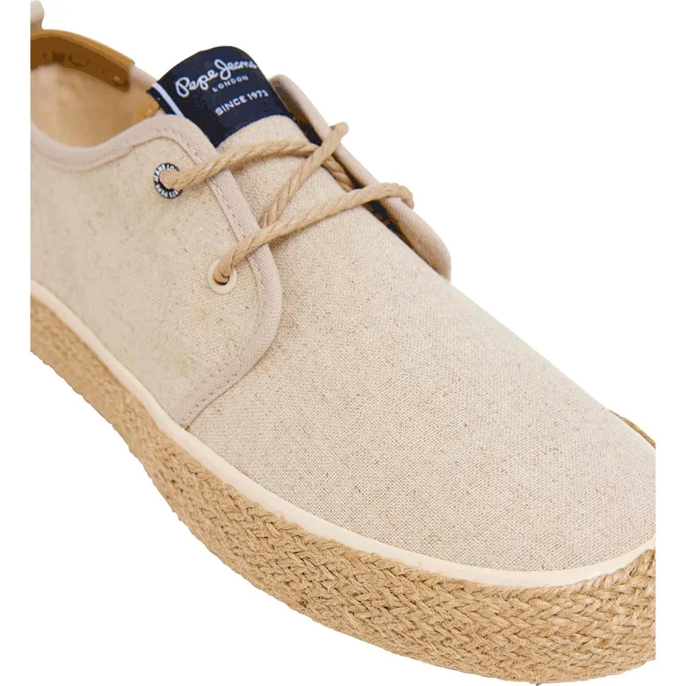 Pepe Jeans Port Linen scarpe uomo ecrù 45 juta