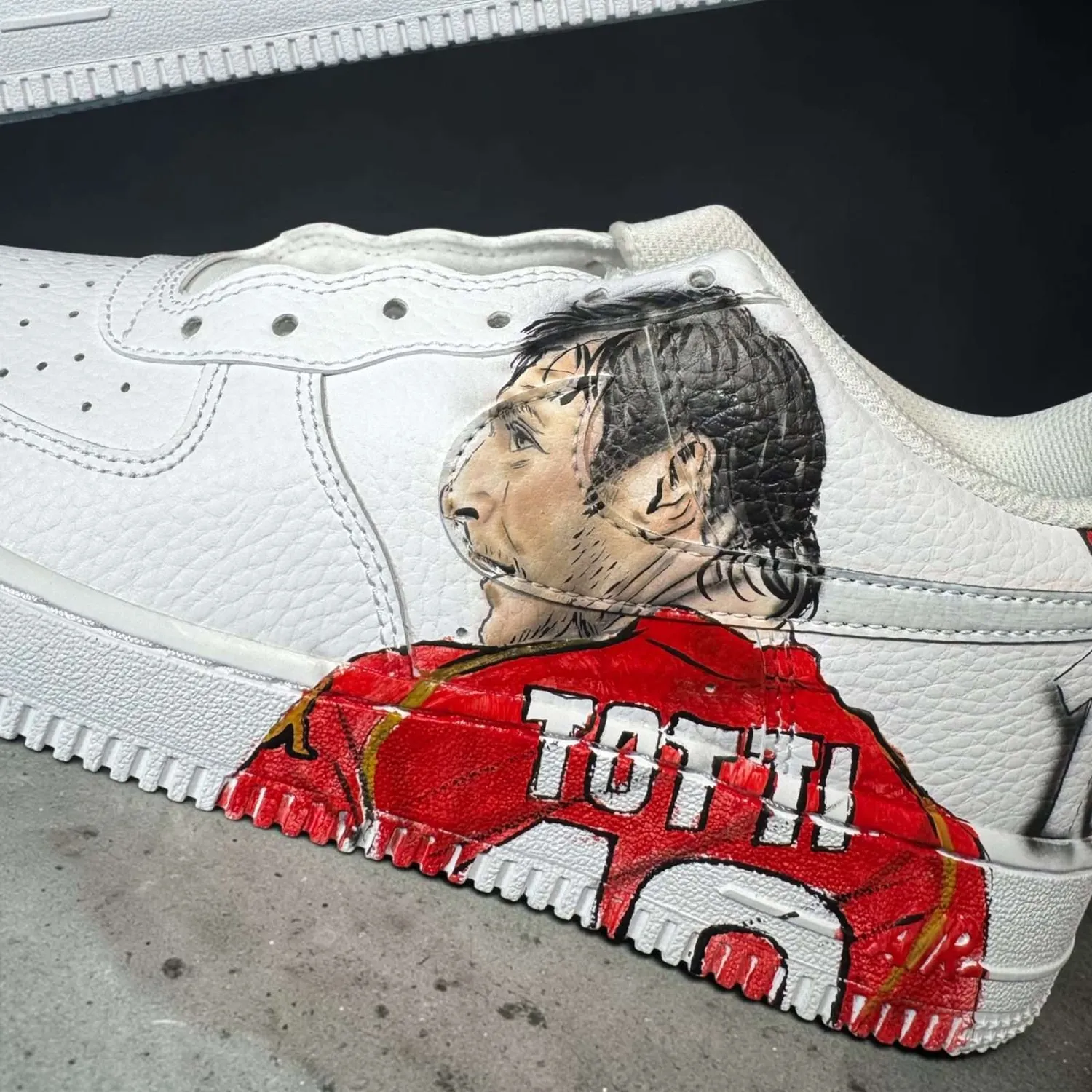 Nike Air Force 1 Francesco Totti sneakers dipinte a mano
