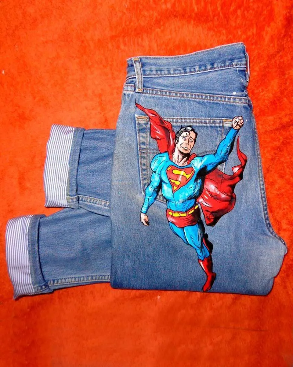 Levi’s Vintage Superman Marinaio jeans con tessuto