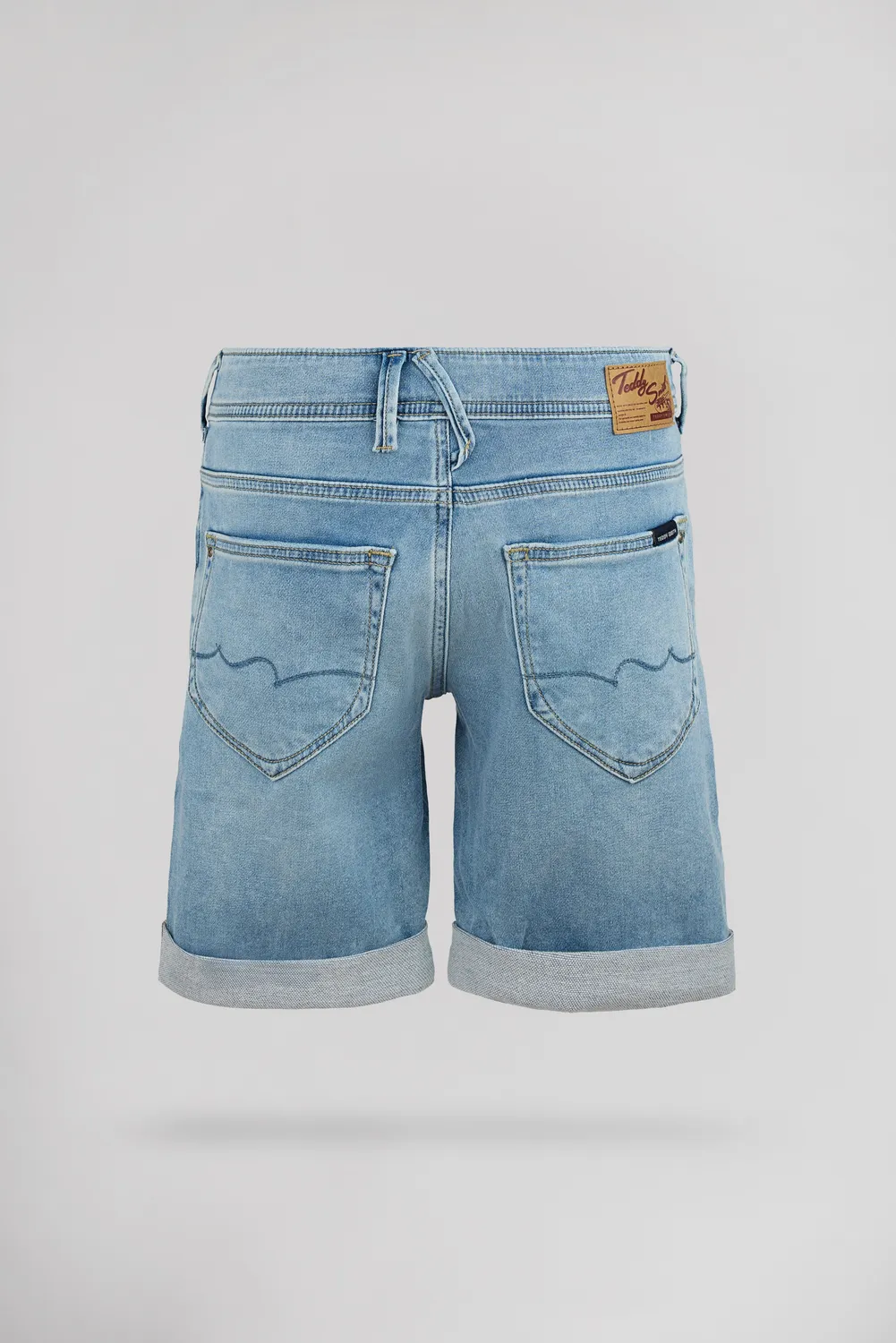 Teddy Smith Scotty 3 bermuda denim ragazzo bleached