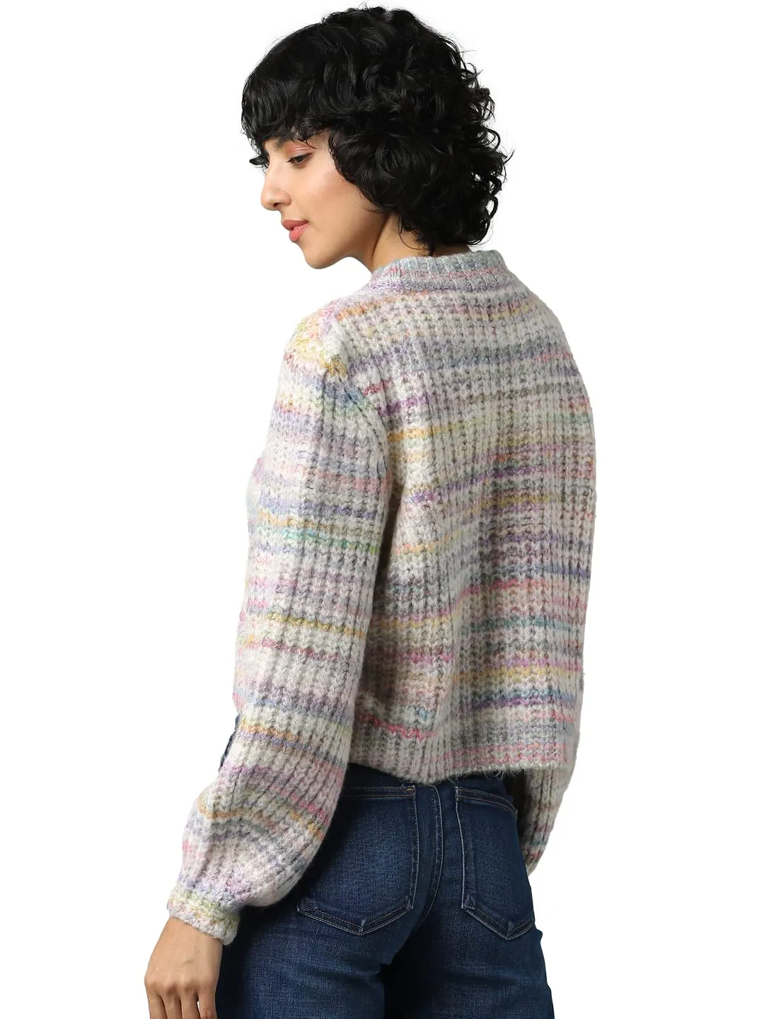 Only Onlcarma maglione donna lavorato a maglia pumice