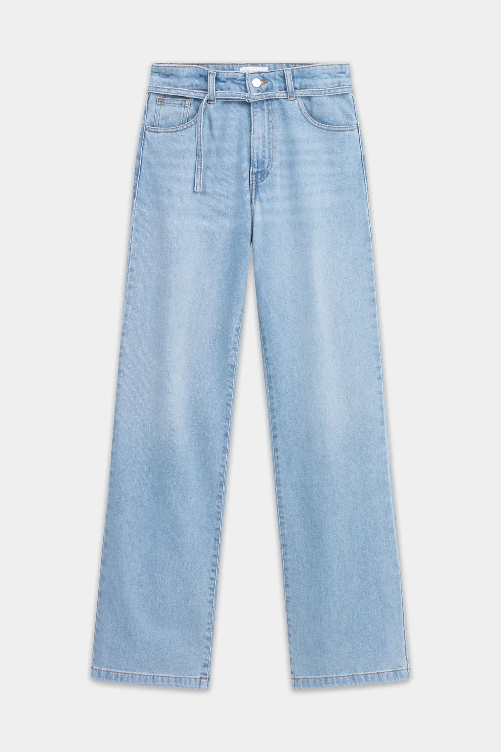 Acquaverde Bronx Used Bleached jeans mom vita alta