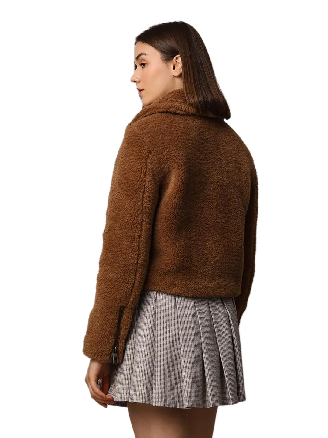 ONLY Onlverona Teddy Jacket giacca teddy nera pelo