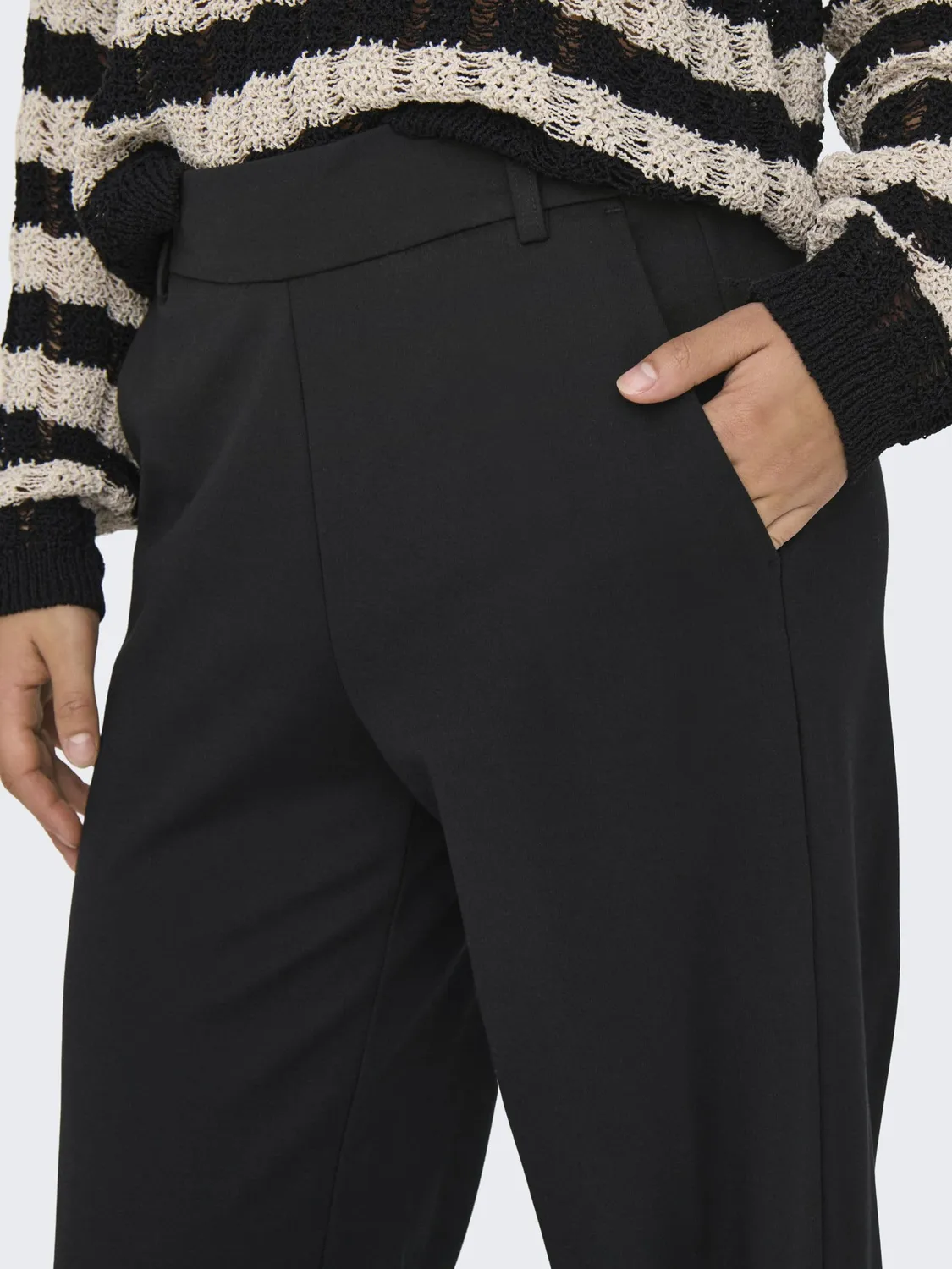 ONLY ONLPOPTRASH Life Pantaloni Neri straight L 32