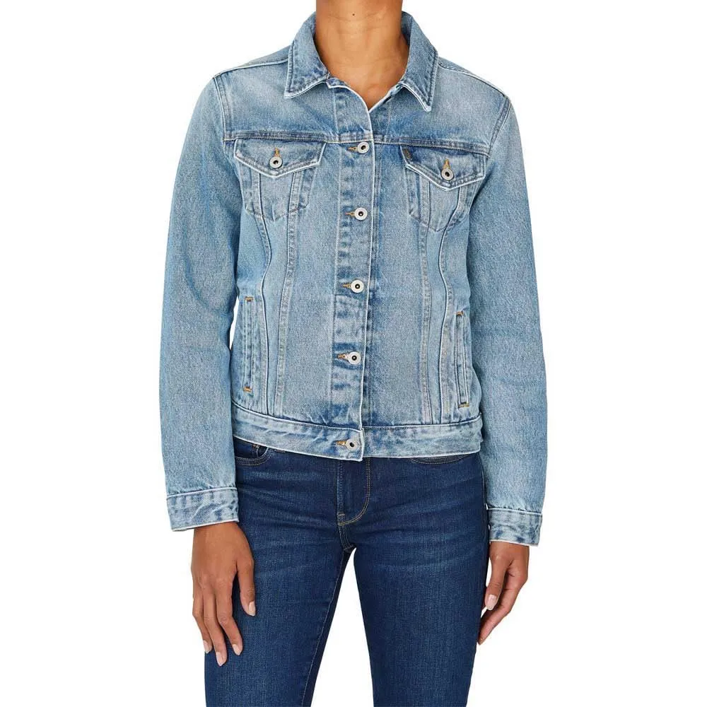 Pepe Jeans Giacca Jeans Donna Blu XXS Lavaggio Pietra