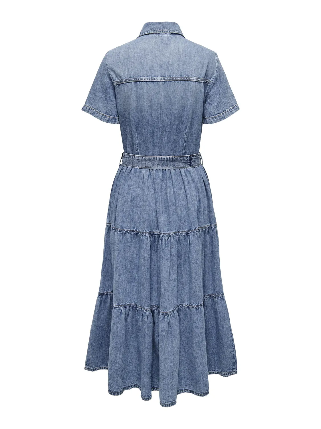ONLY Onlaliyah Long abito denim camicia taglia S cintura