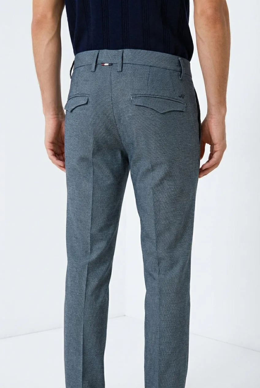 Mason's Torino 1 Pinces Flex chino celeste slim