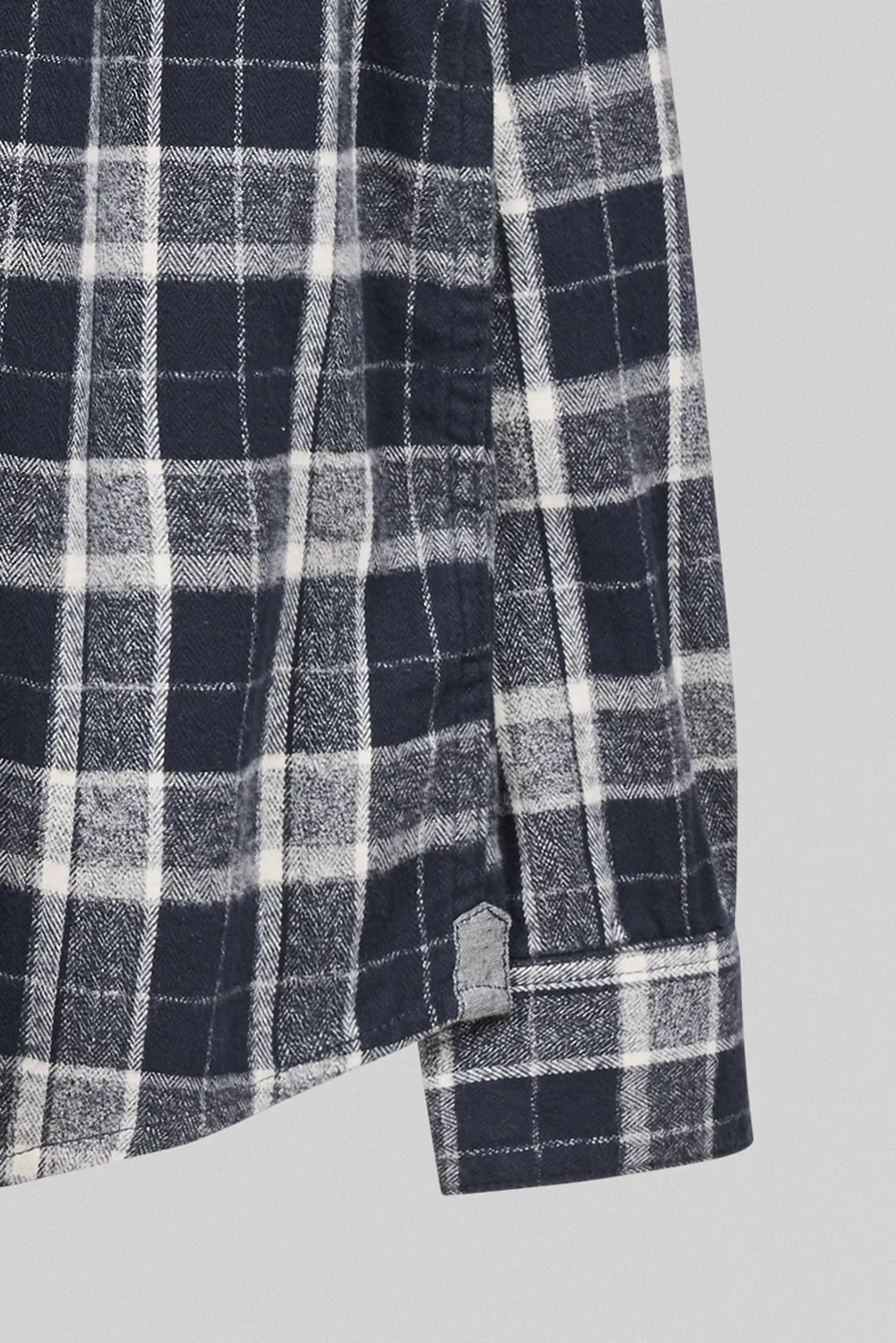 Teddy Smith Trent Camicia Quadri Uomo Dark Navy Twill Cotone