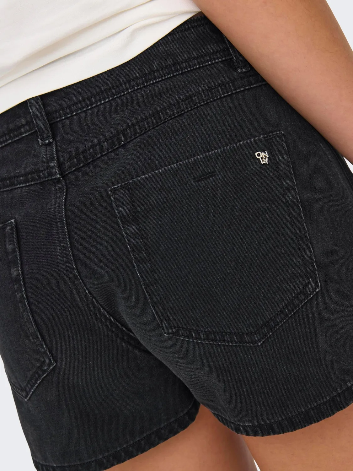 ONLY Onllesly gonna jeans nera delavé denim