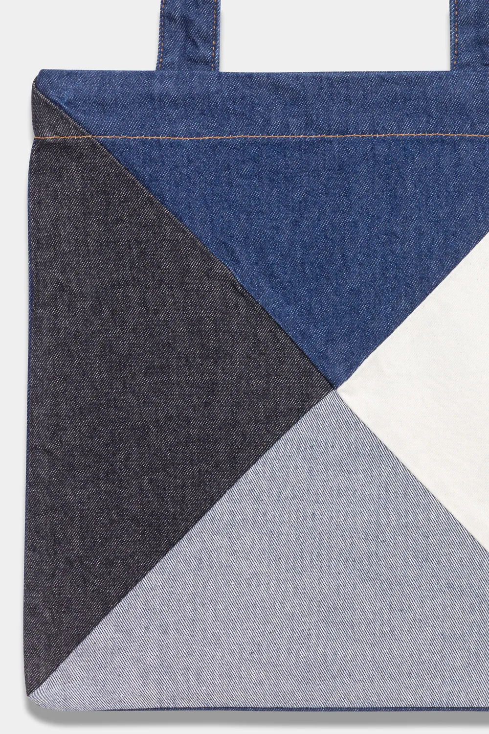 acquaverde Baggy Patchwork borsa Indigo denim