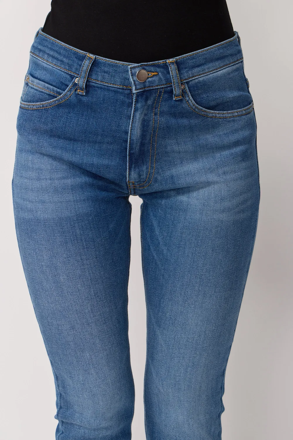 Acquaverde Cara Jeans bootcut Worn sfrangiati