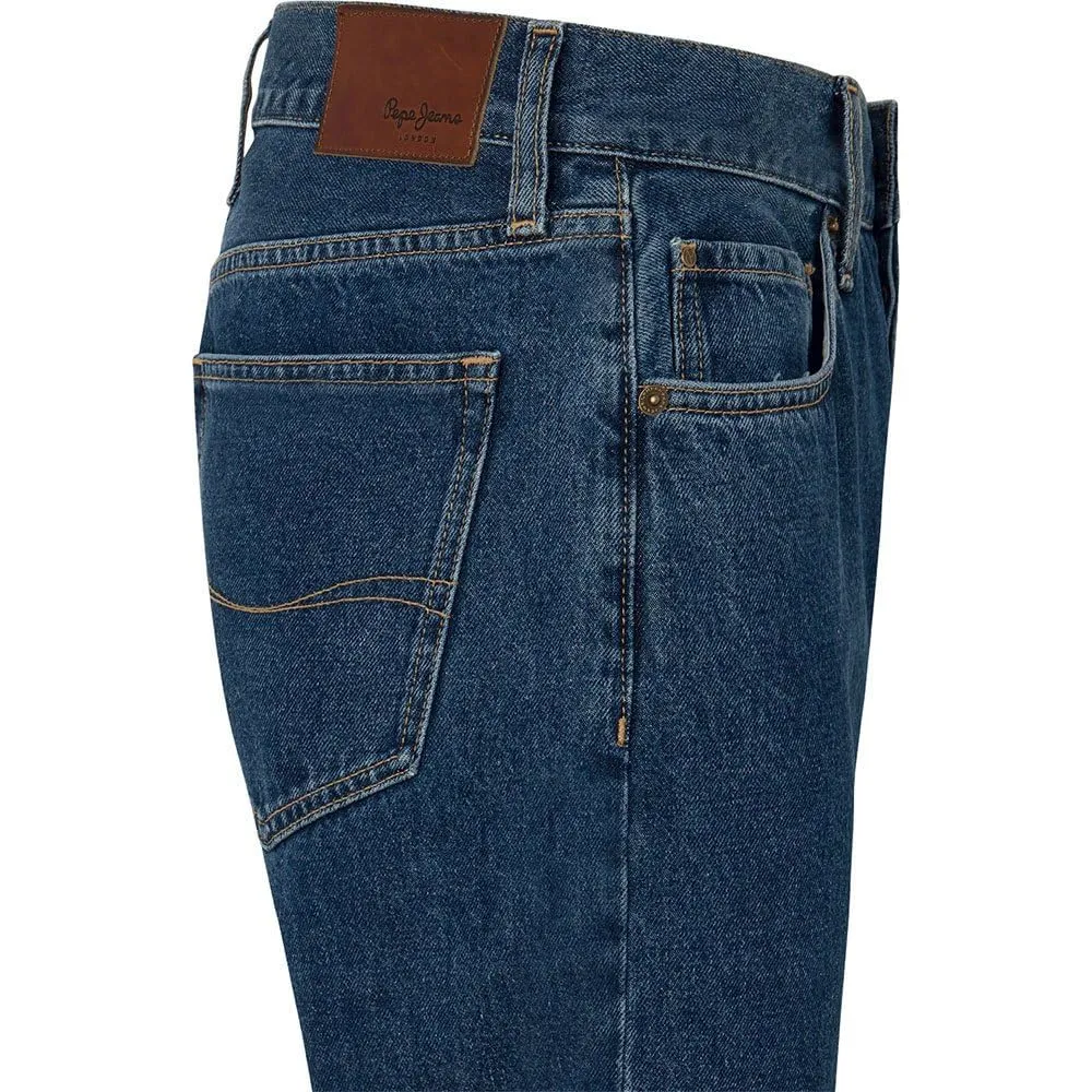 Pepe Jeans Byron Jeans Uomo 36W/30L Blu Dritto Rigido