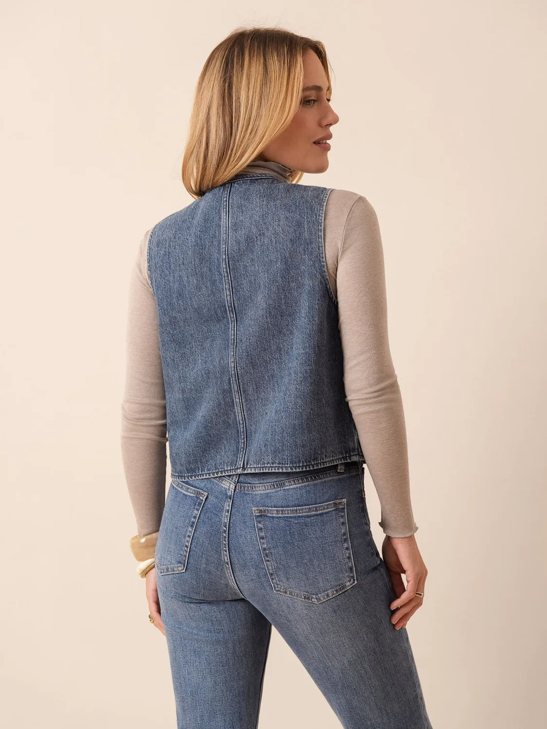 Oraije Mandarine giacca cotone blu stone S M L