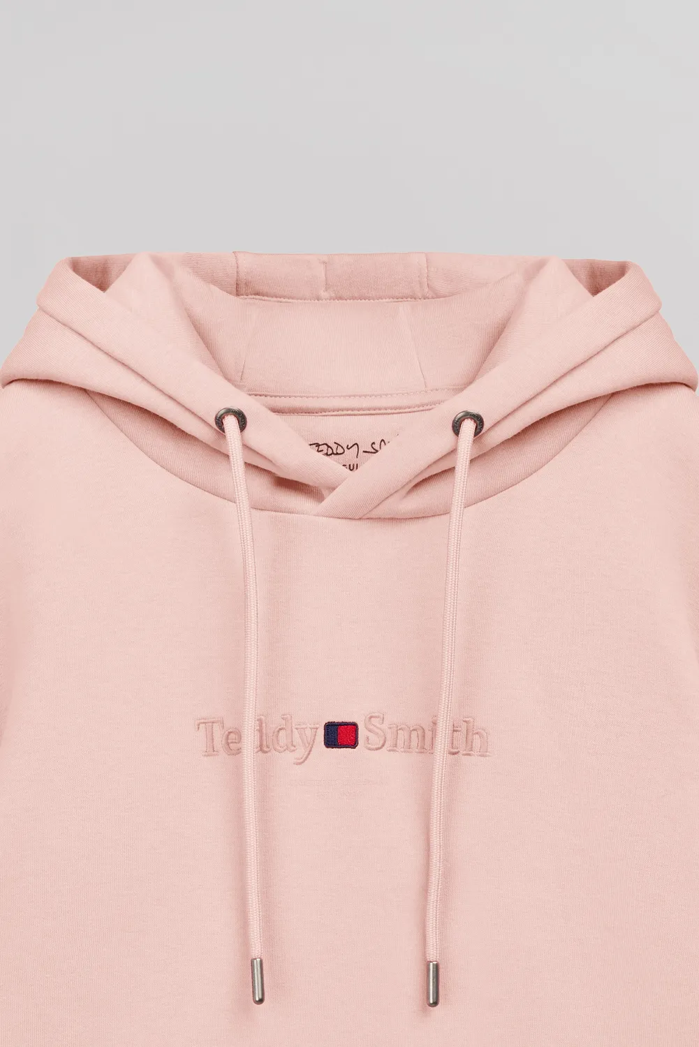 Teddy Smith S-Jim Hoody felpa cappuccio uomo rosa pastello