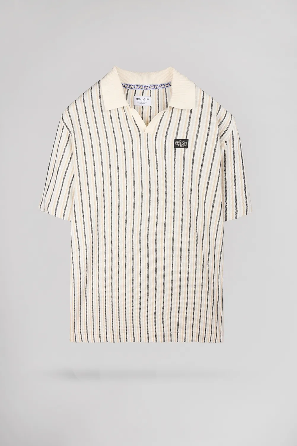 Teddy Smith P-Dovan polo uomo bianco righe cotone