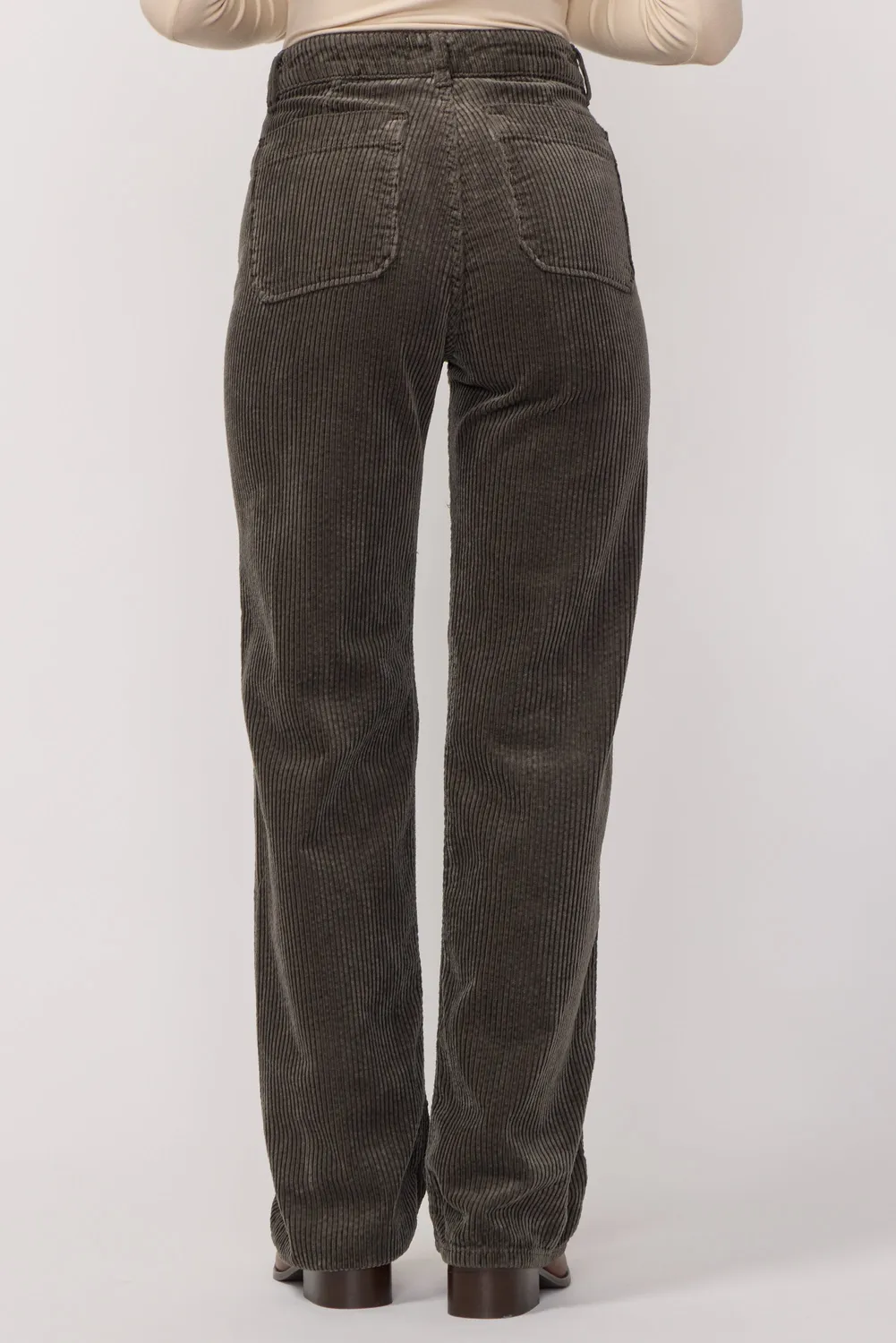 Acquaverde Melvil pantalone Mousse flare velluto