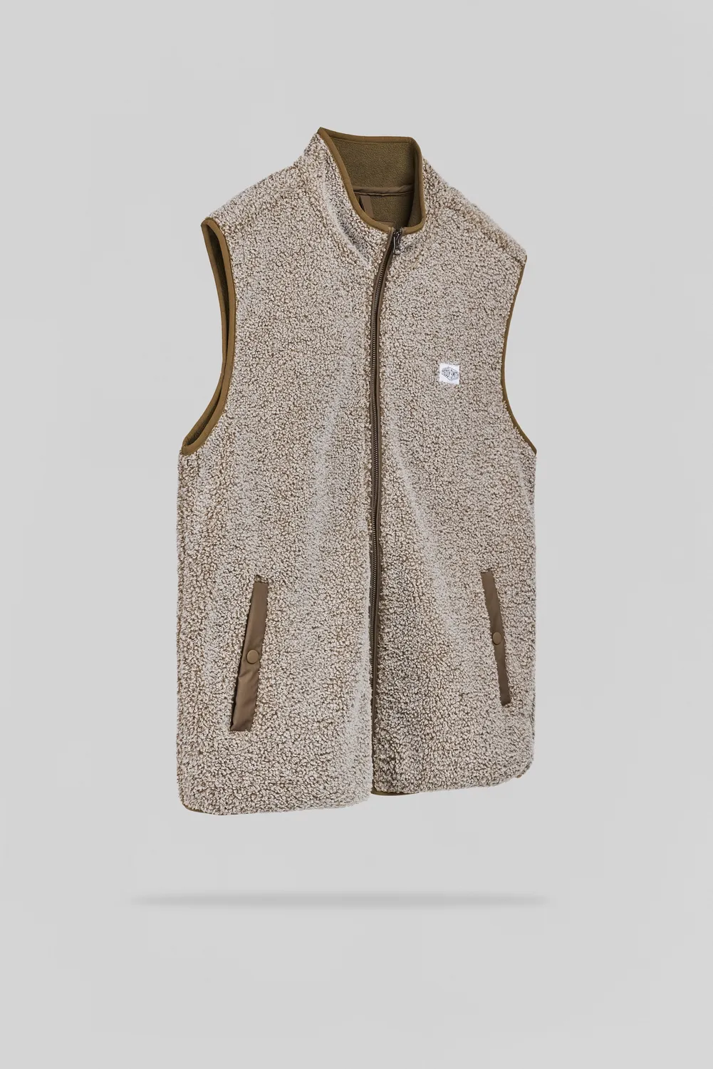Teddy Smith B-Rody Cream gilet smanicato uomo sherpa