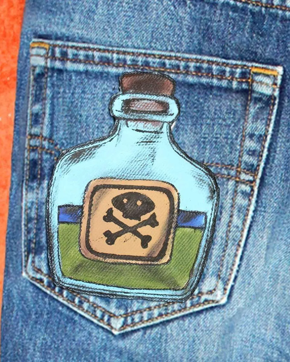 Levi’s Vintage Poison jeans dipinti a mano old school
