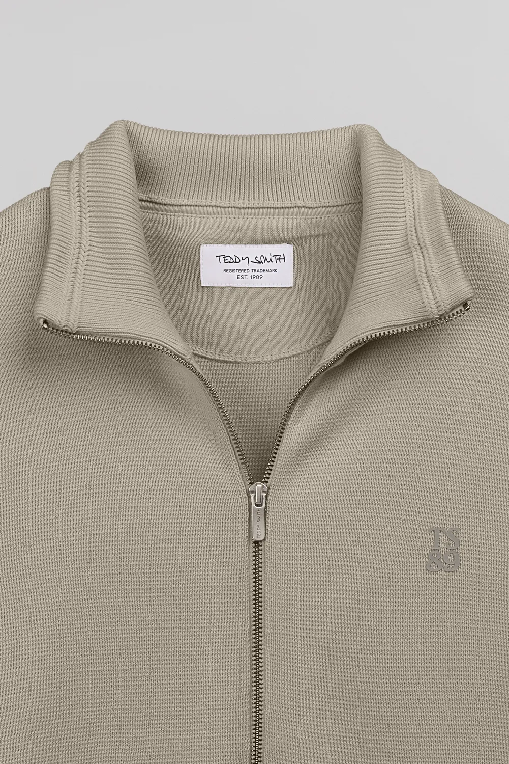 Teddy Smith G-ETTORE 2 Gilet Zip Uomo Wolf Beige