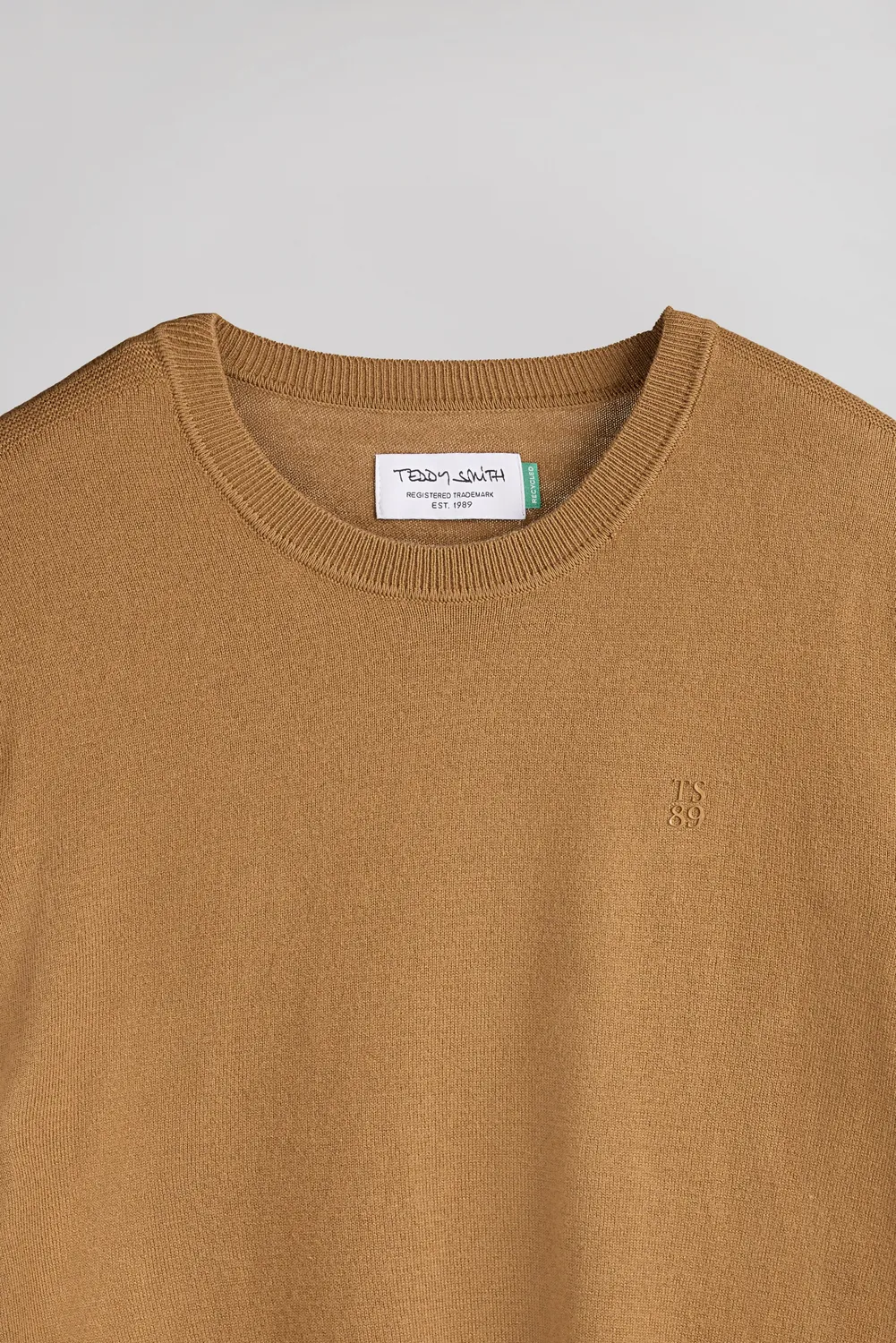 Teddy Smith P-Martino pullover uomo nocciola leggero