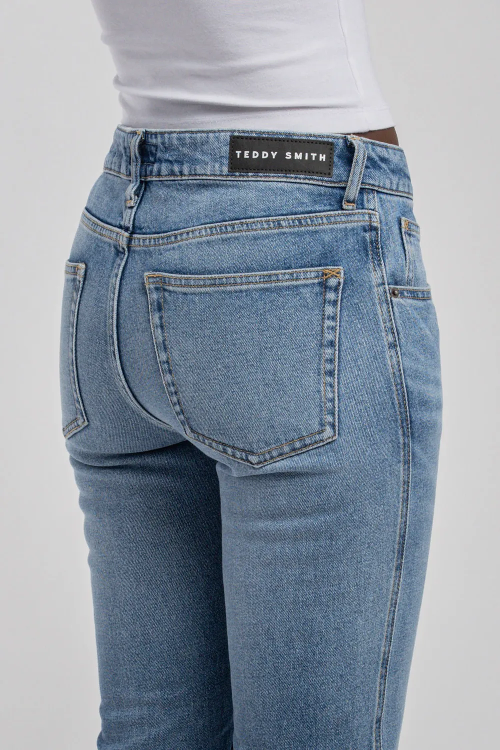 Teddy Smith P-Candy Straight jeans dritto vintage donna
