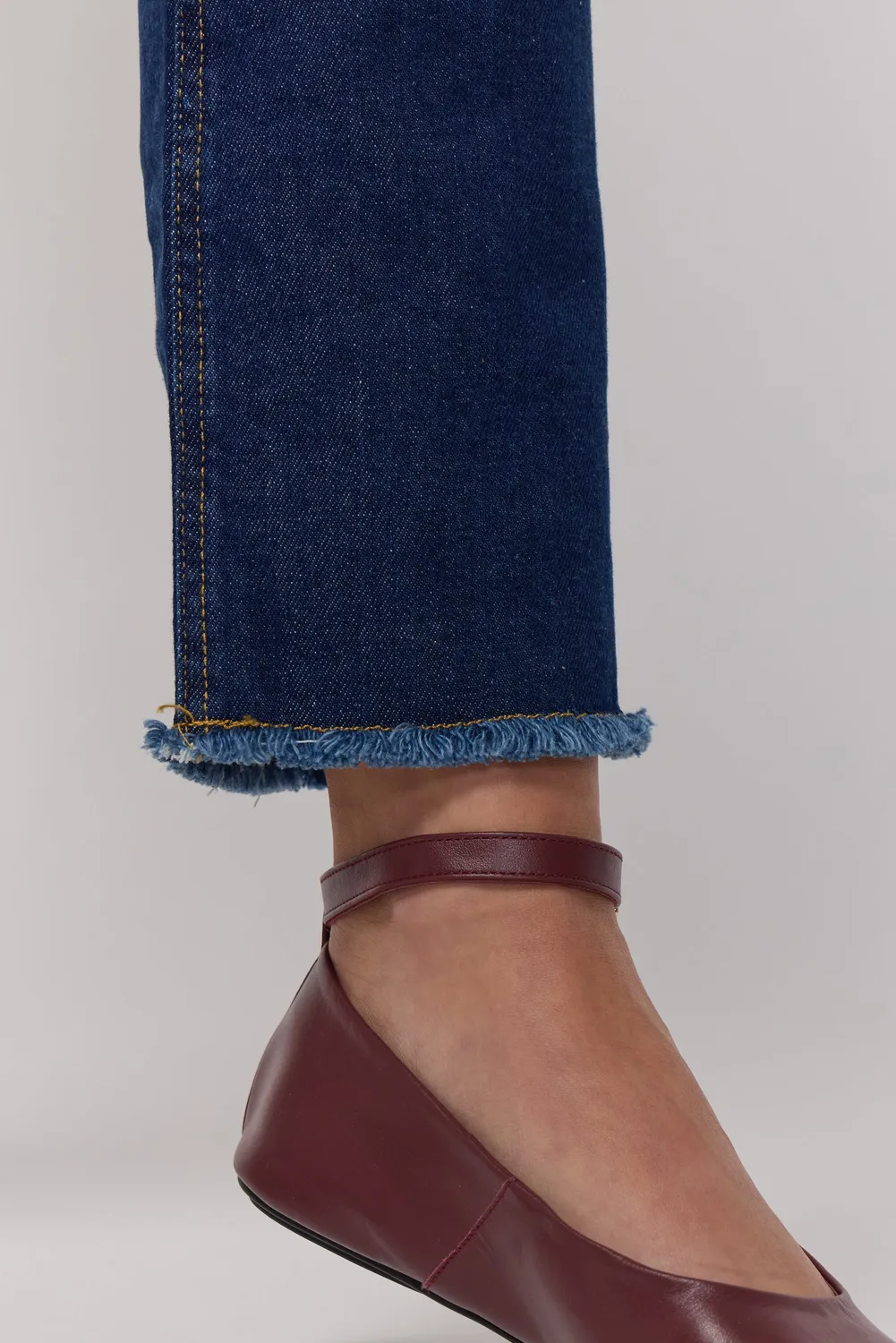 Acquaverde Cara Jeans Bootcut Dark Wash Vita Alta