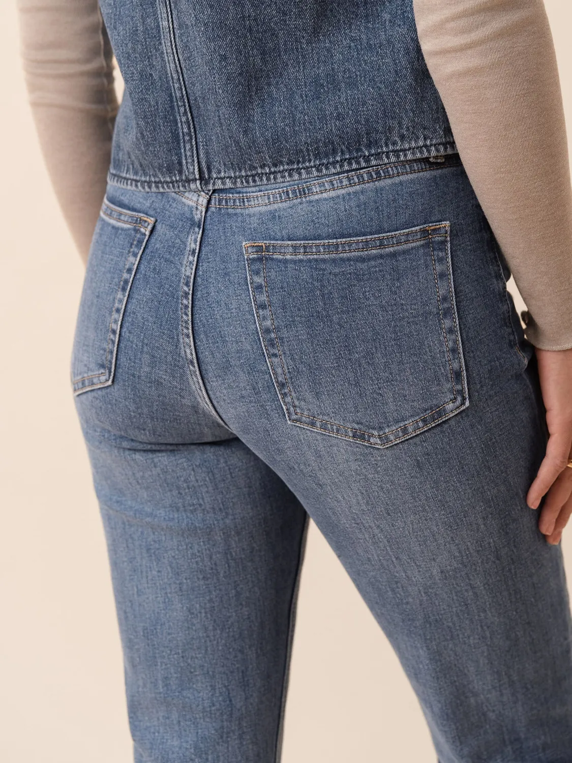Oraije Maryline jeans dritti azzurro cielo