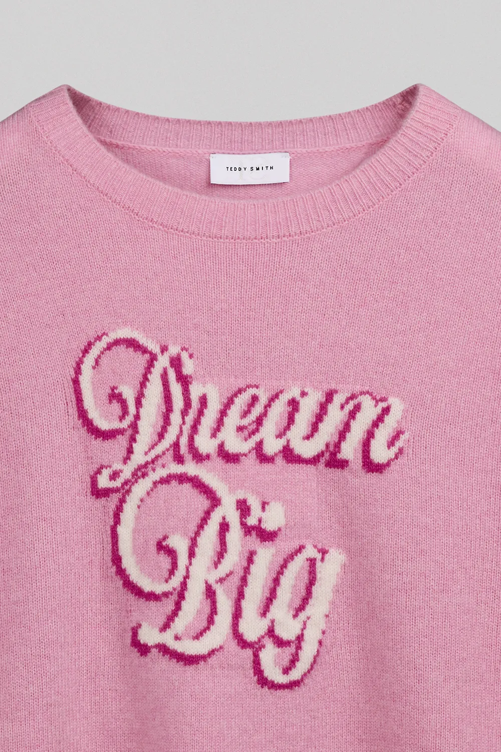 Teddy Smith P-Nelo pull donna rosa lana dream big