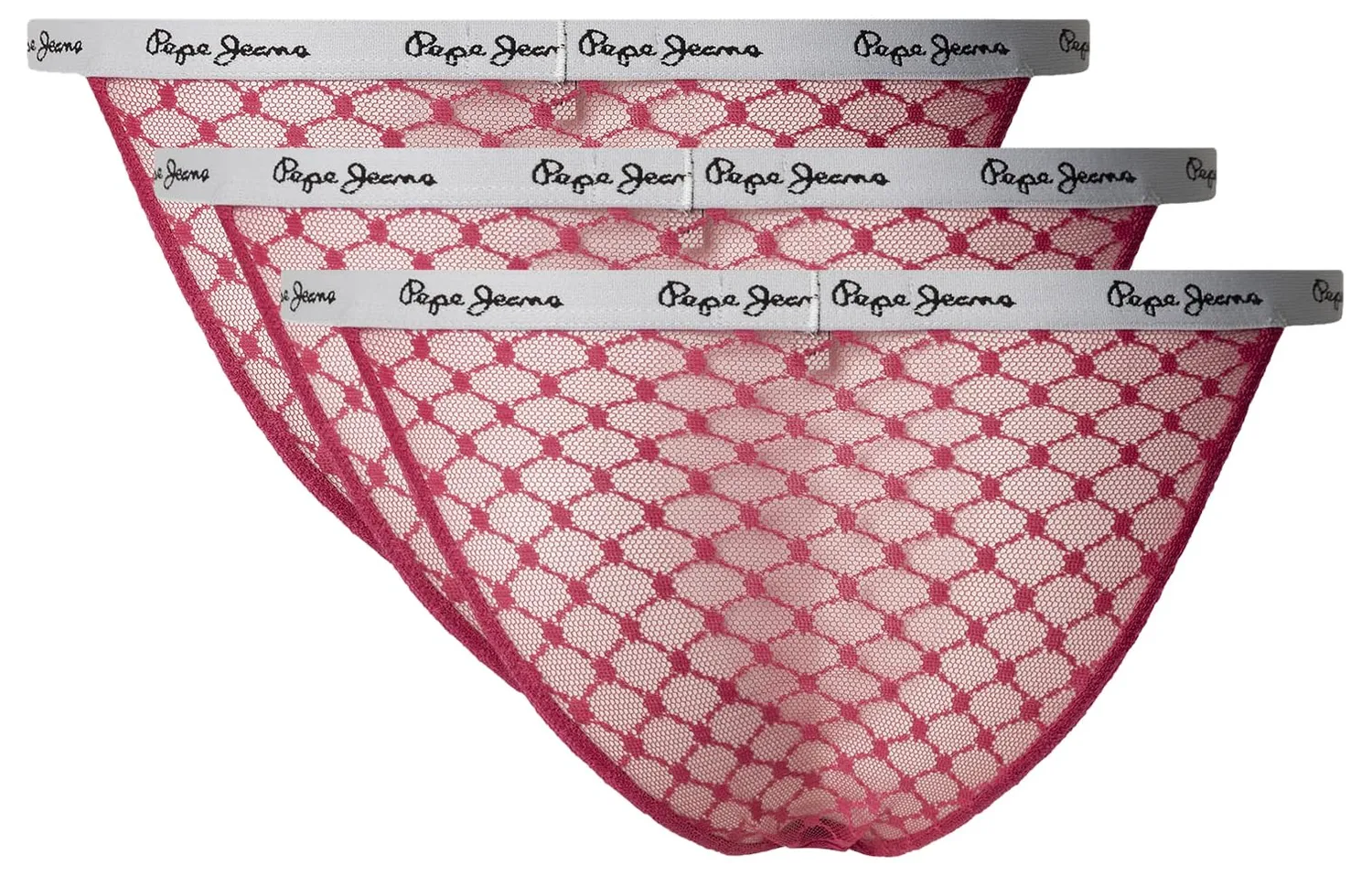 Pepe Jeans Bikini Donna Microfibra Rete Logo