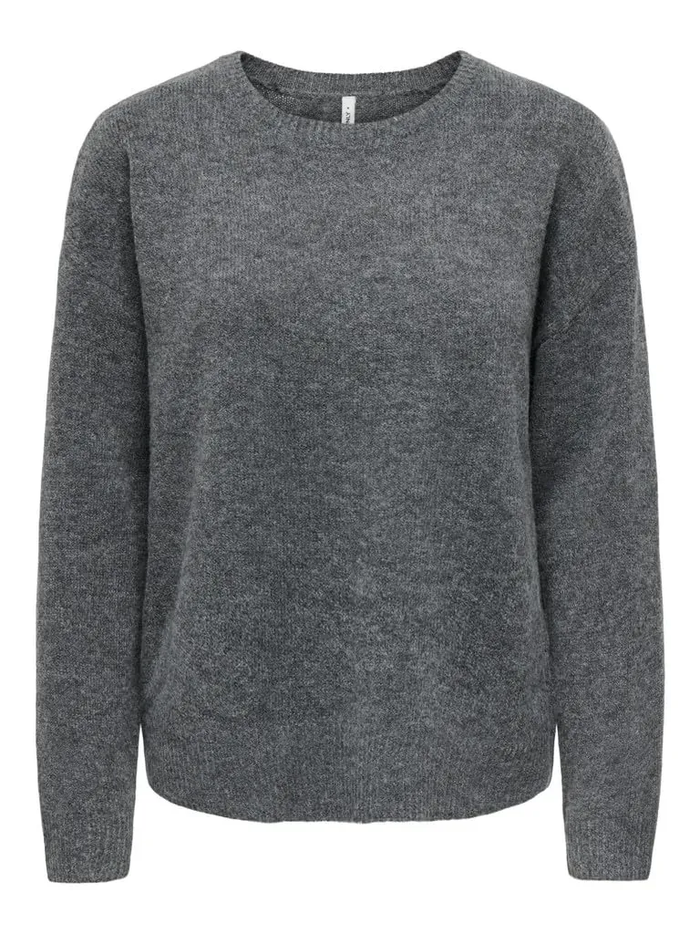 ONLY ONLOLIVIA pullover grigio scuro melange