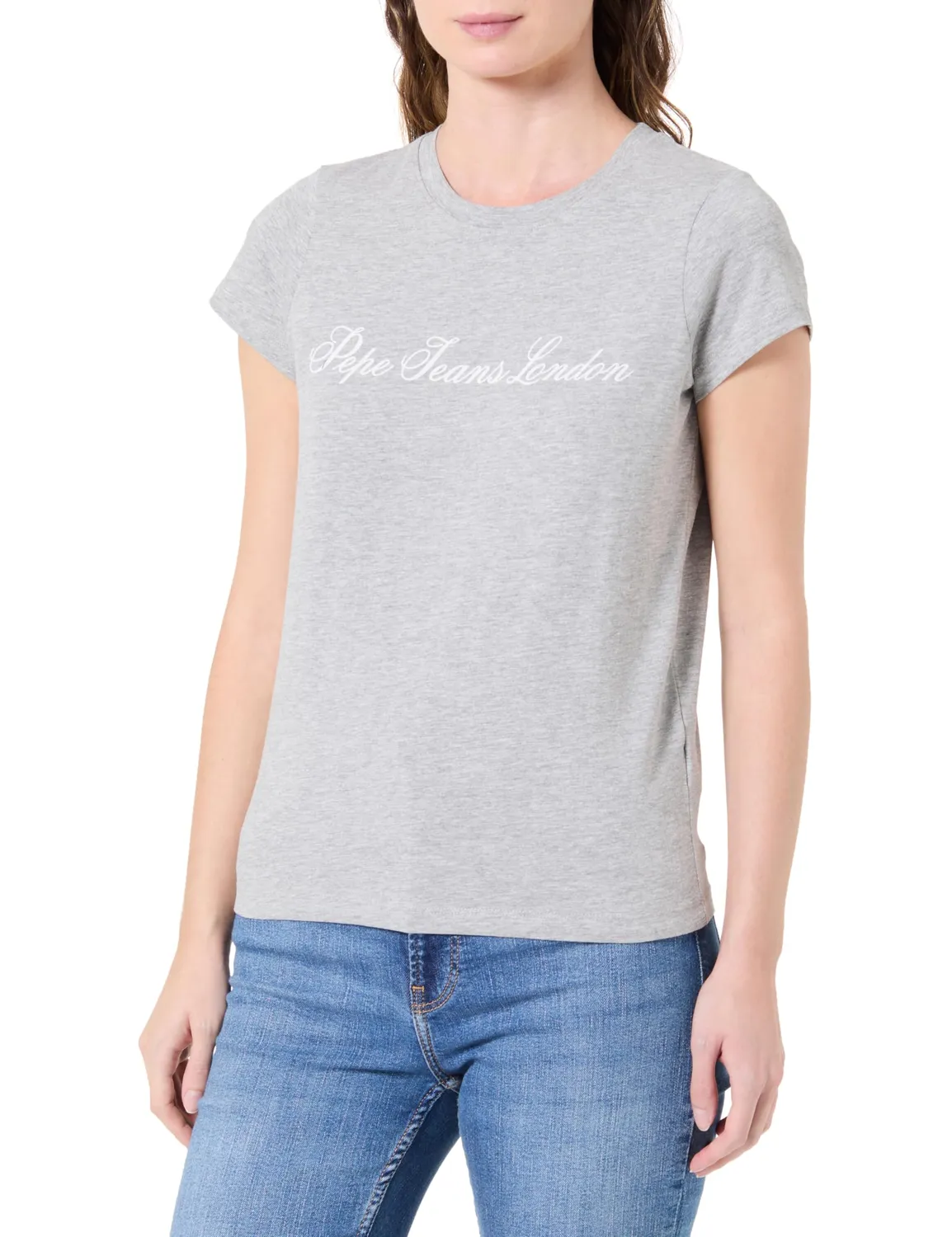 Pepe Jeans Basic Stretch t-shirt donna bianco slim