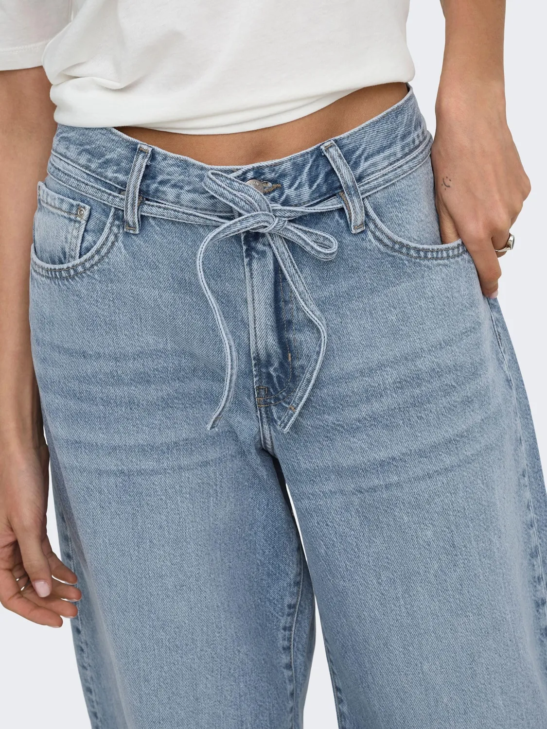 ONLY Ongianna jeans donna 30W/34L straight vita media