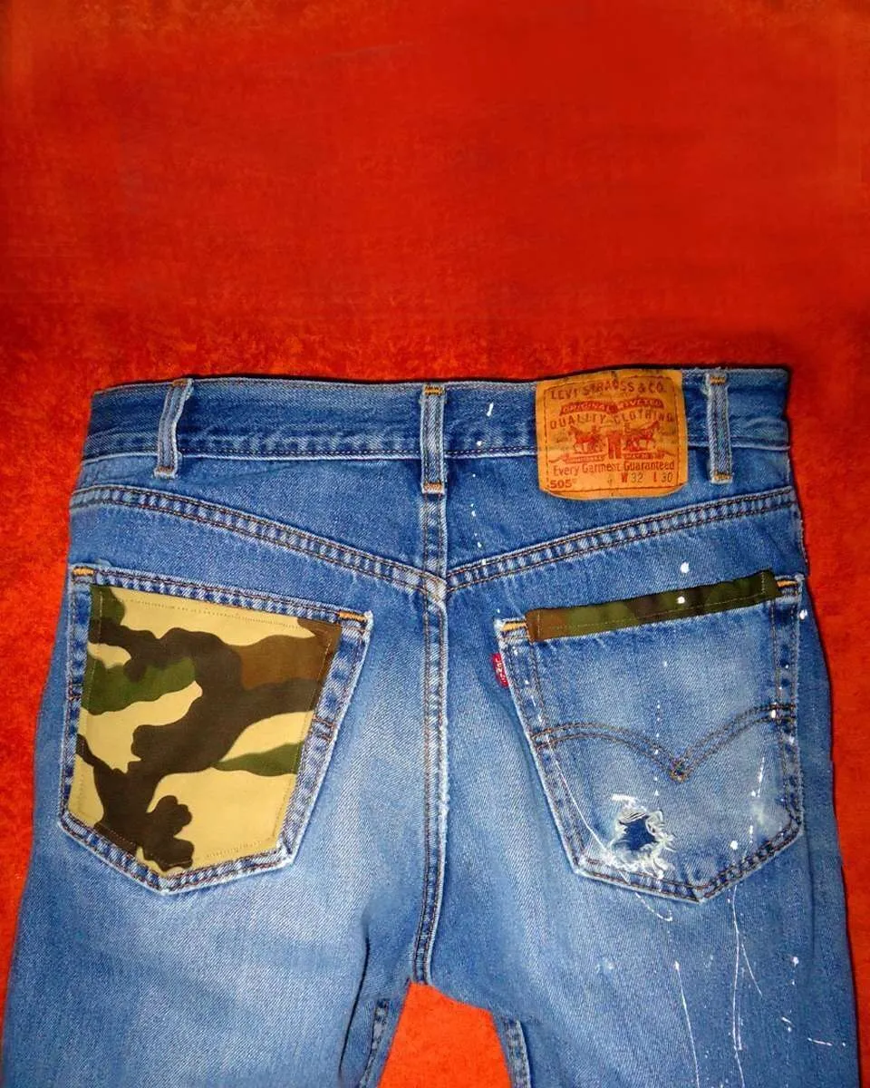 Never Say Never Levi’s Vintage Camouflage 04 Jeans Tessuto