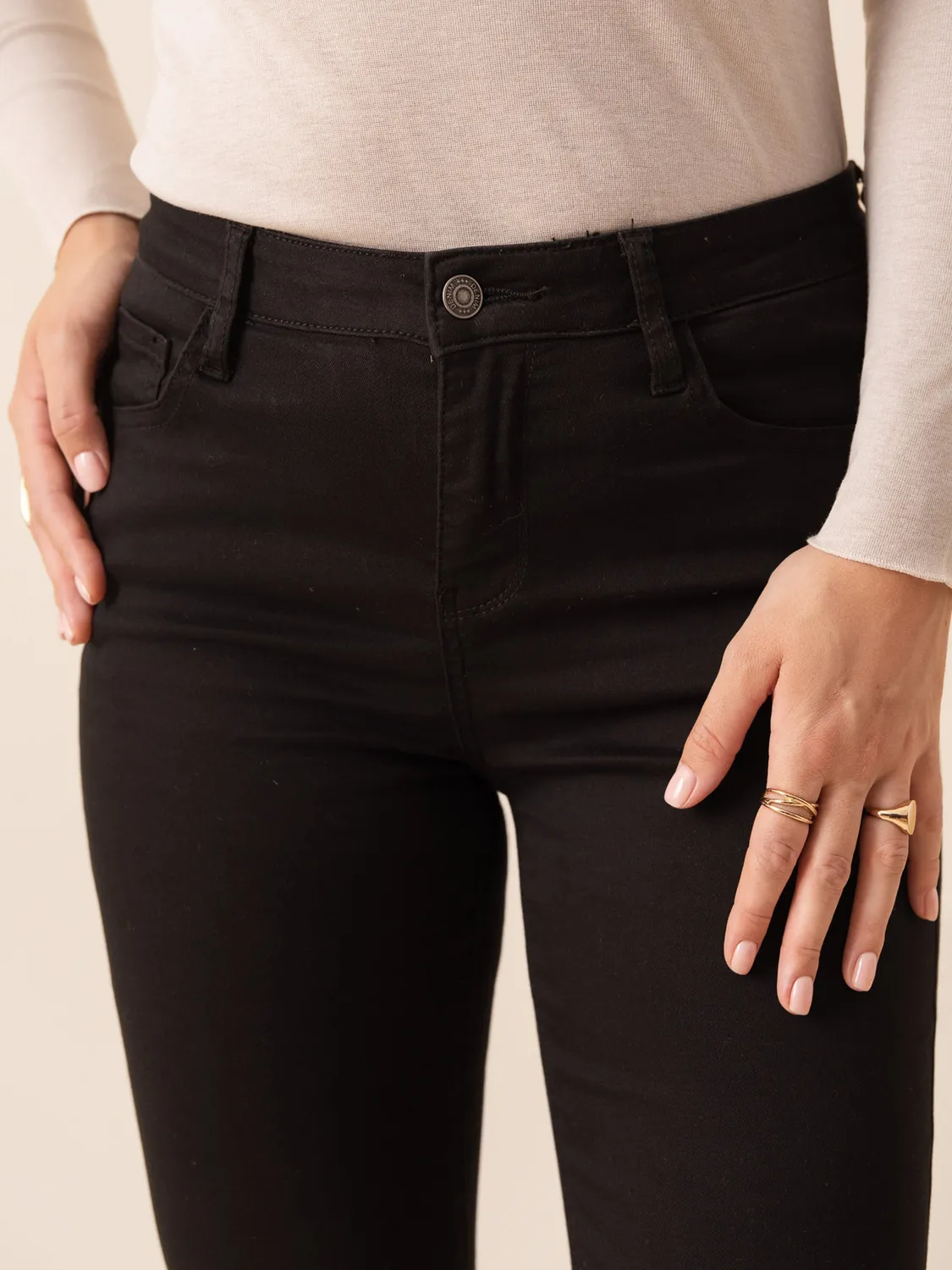 Oraije Bella jeans bootcut nero elegante