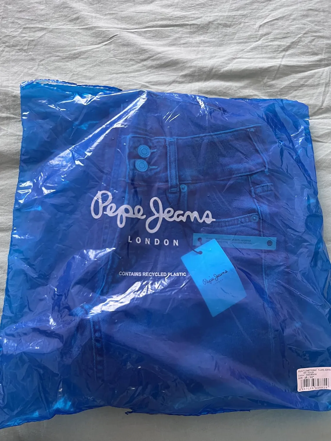 Pepe Jeans London Venus flare jeans donna azzurro elasticizzato
