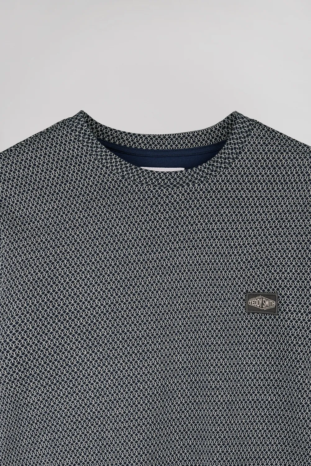 Teddy Smith T-Joos maglietta navy jacquard uomo