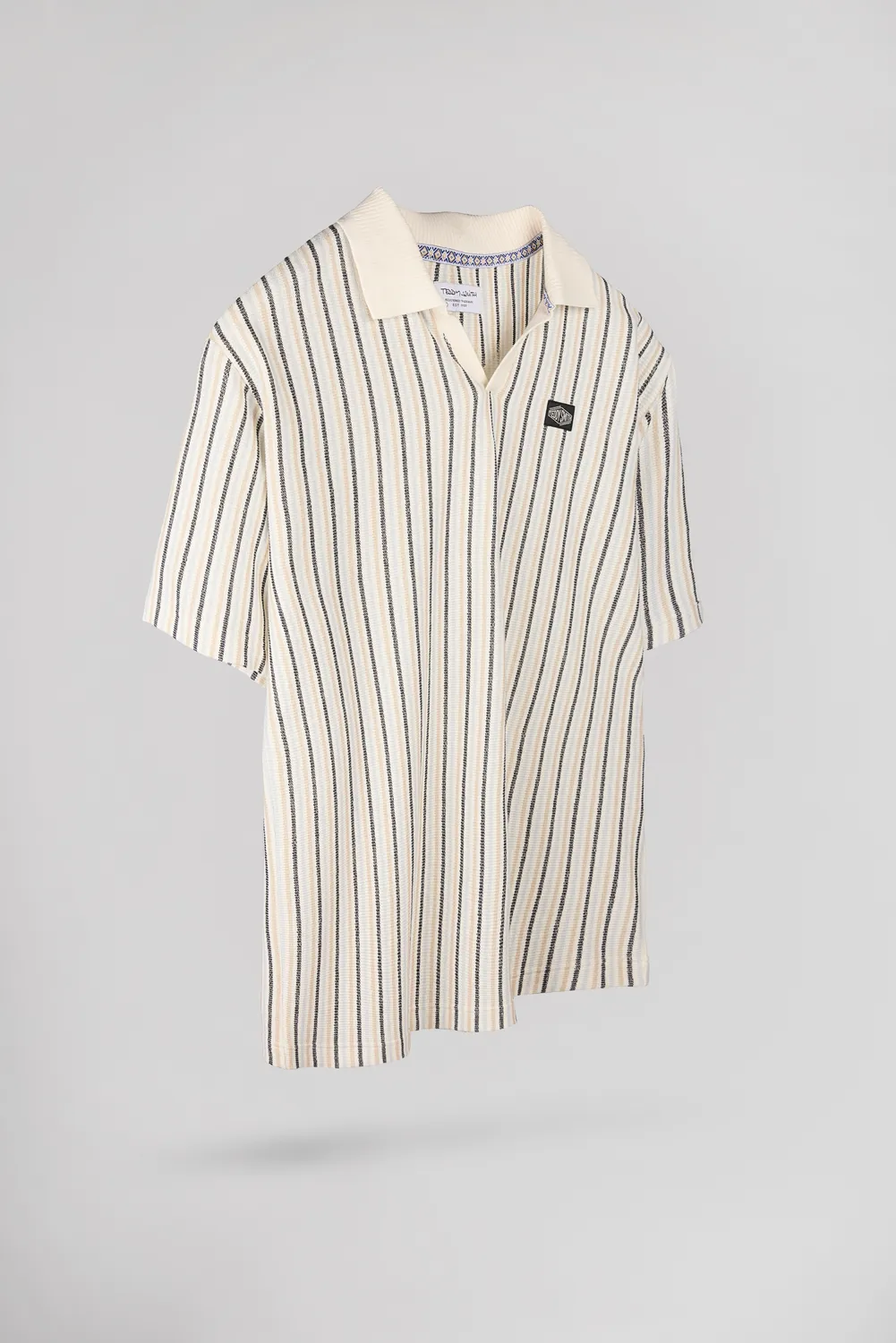 Teddy Smith P-Dovan polo uomo bianco righe cotone